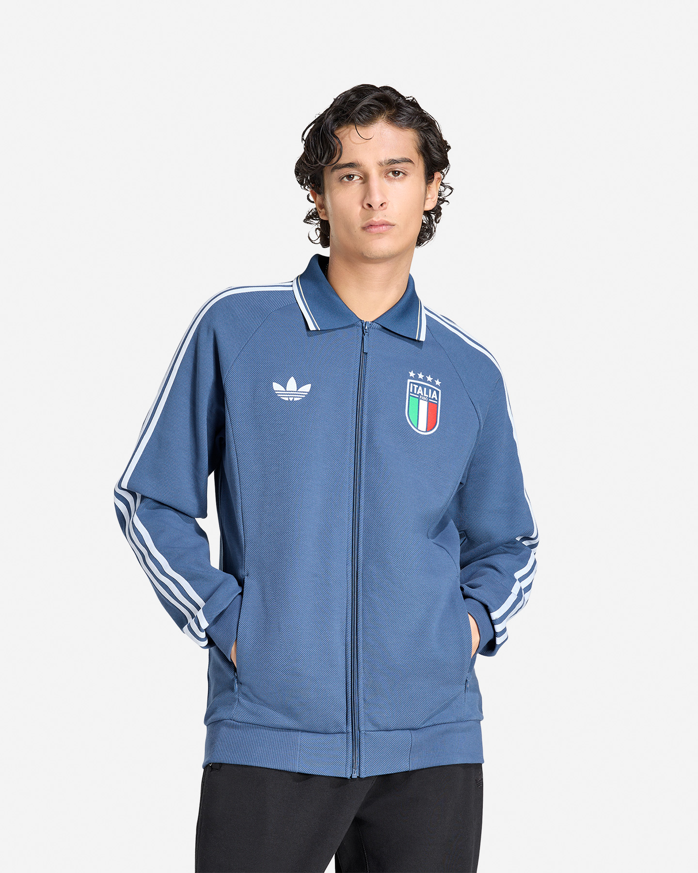 Felpa ADIDAS ITALIA AWAY ANTHEM M - Azzurro - 1 | Cisalfa Sport