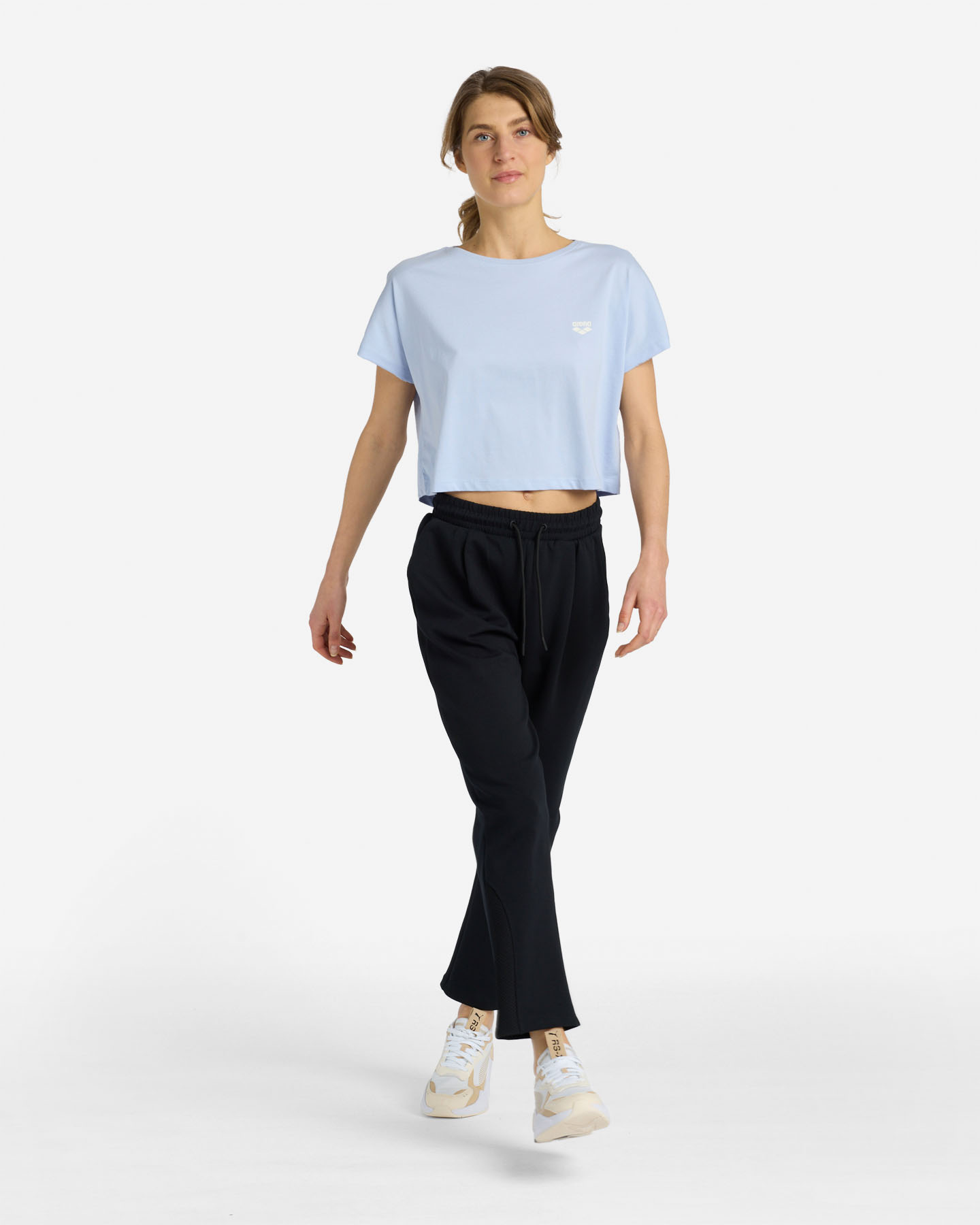 T-shirt ARENA ATHLETIC ESSENTIAL W - Azzurro - 4 | Cisalfa Sport
