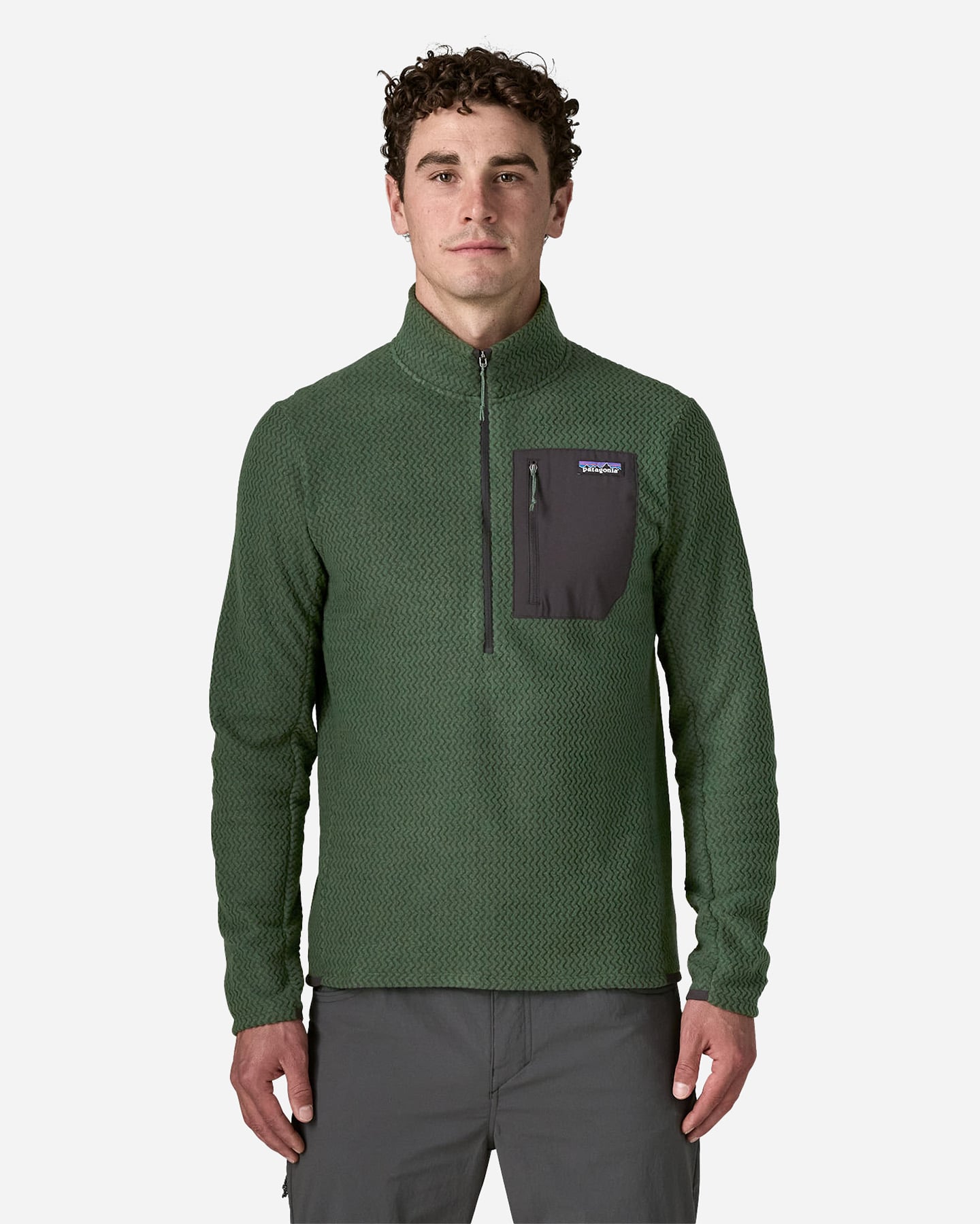 Pile PATAGONIA R1 AIR M - Verde - 1 | Cisalfa Sport