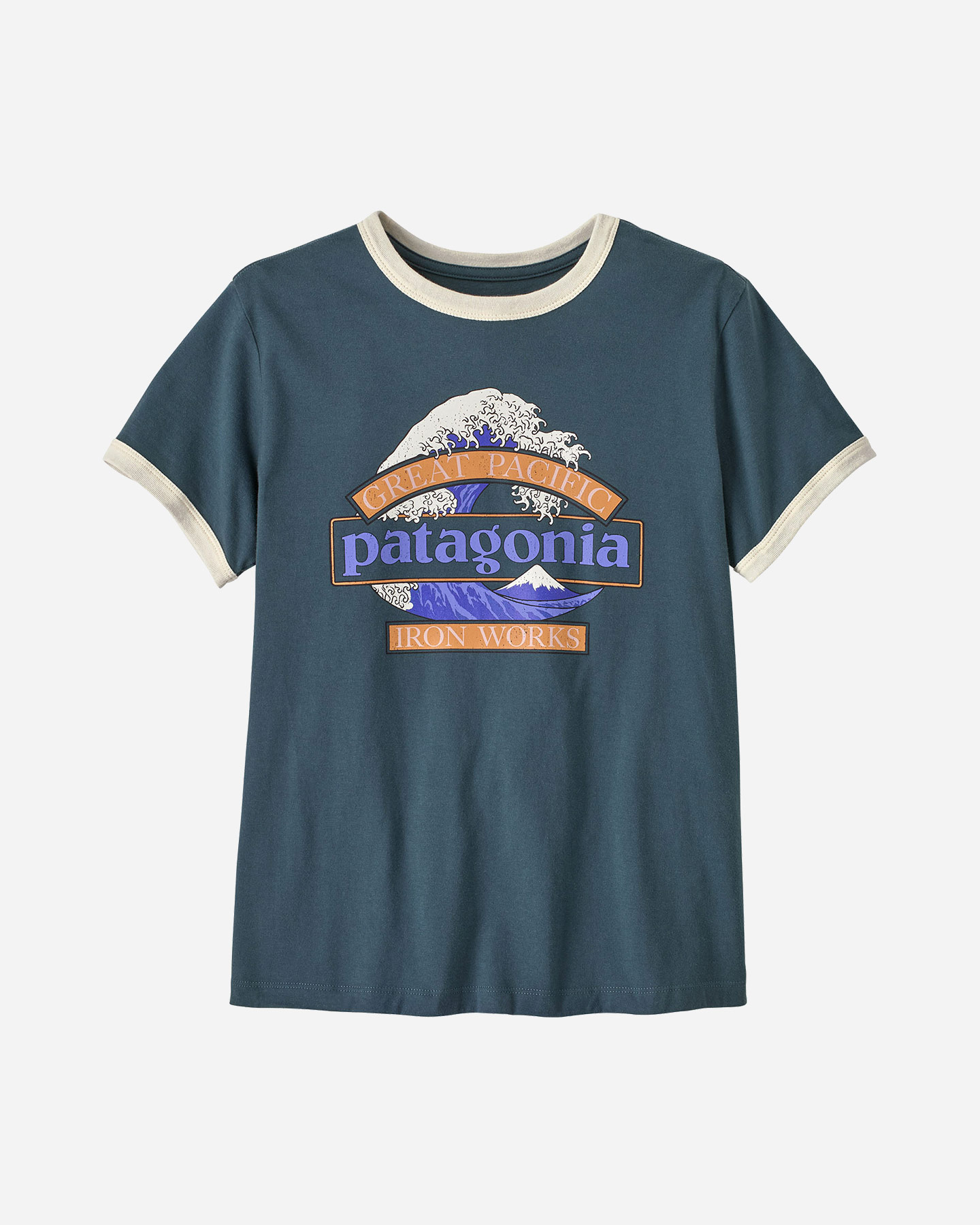 T-shirt PATAGONIA GREAT WAVES RINGER W - Blu - 1 | Cisalfa Sport