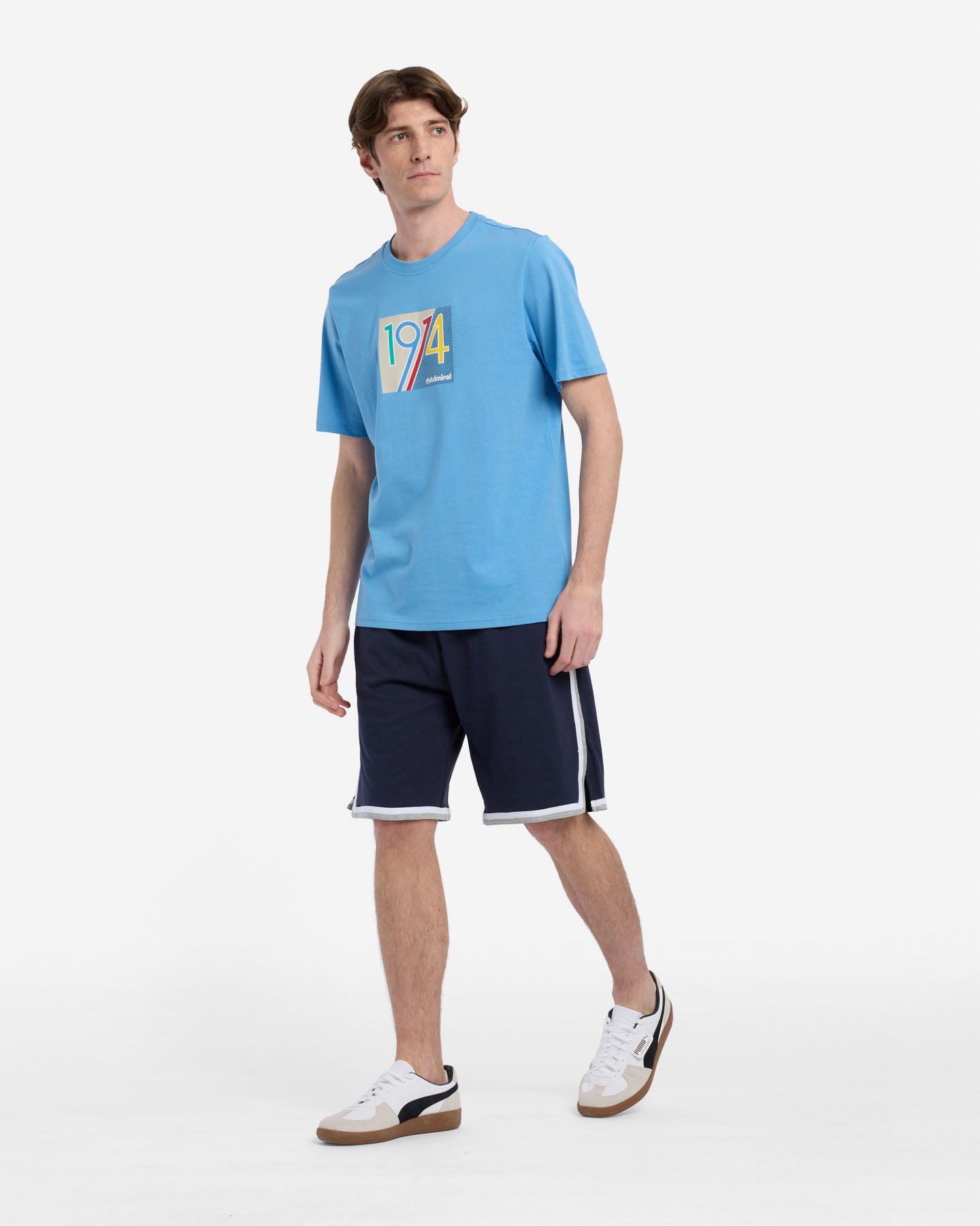 T-shirt ADMIRAL ESSENTIAL COLLEGE M - Azzurro - 4 | Cisalfa Sport