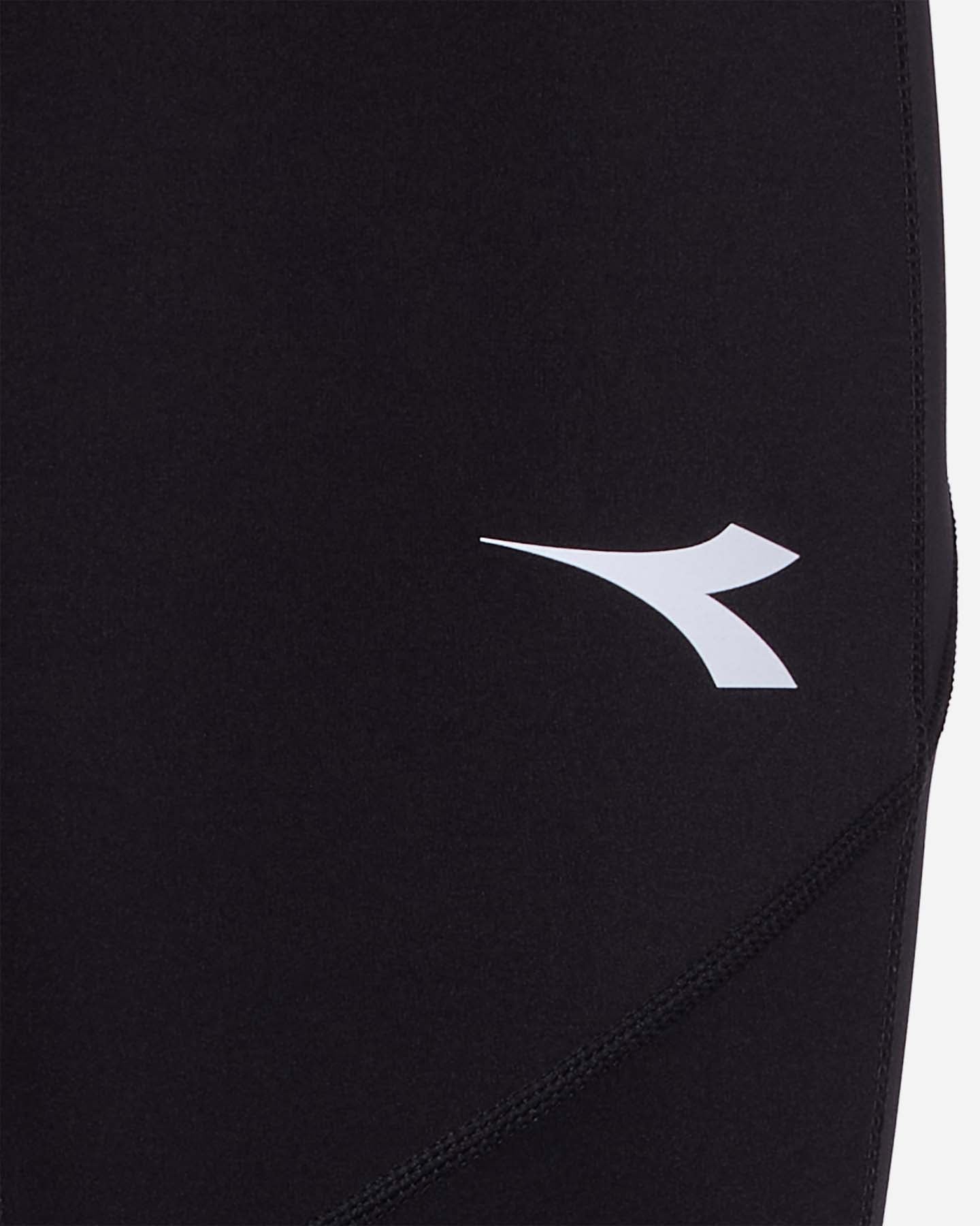 Capri running DIADORA RUN CREW W - Nero - 2 | Cisalfa Sport