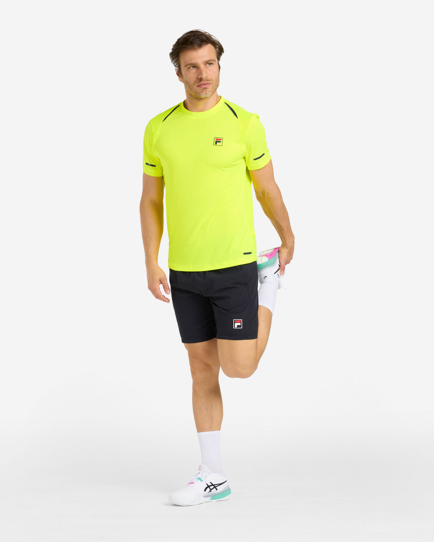 T-shirt tennis FILA COURT LINE M - Giallo - 4 | Cisalfa Sport