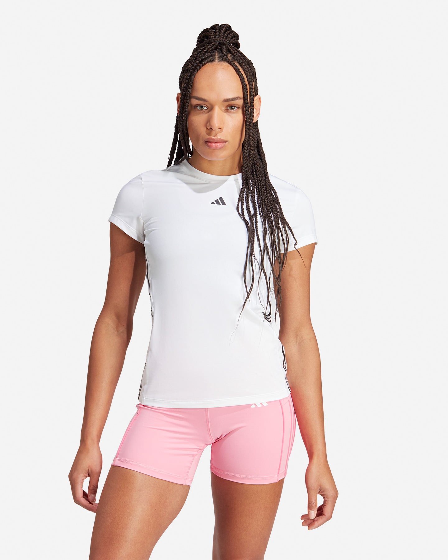 T-shirt training ADIDAS 3STRIPES W - Bianco - 1 | Cisalfa Sport