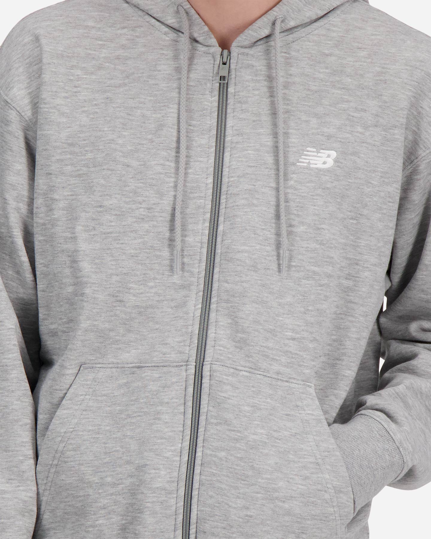 Felpa NEW BALANCE ESSENTIAL SMALL LOGO M - Grigio - 3 | Cisalfa Sport