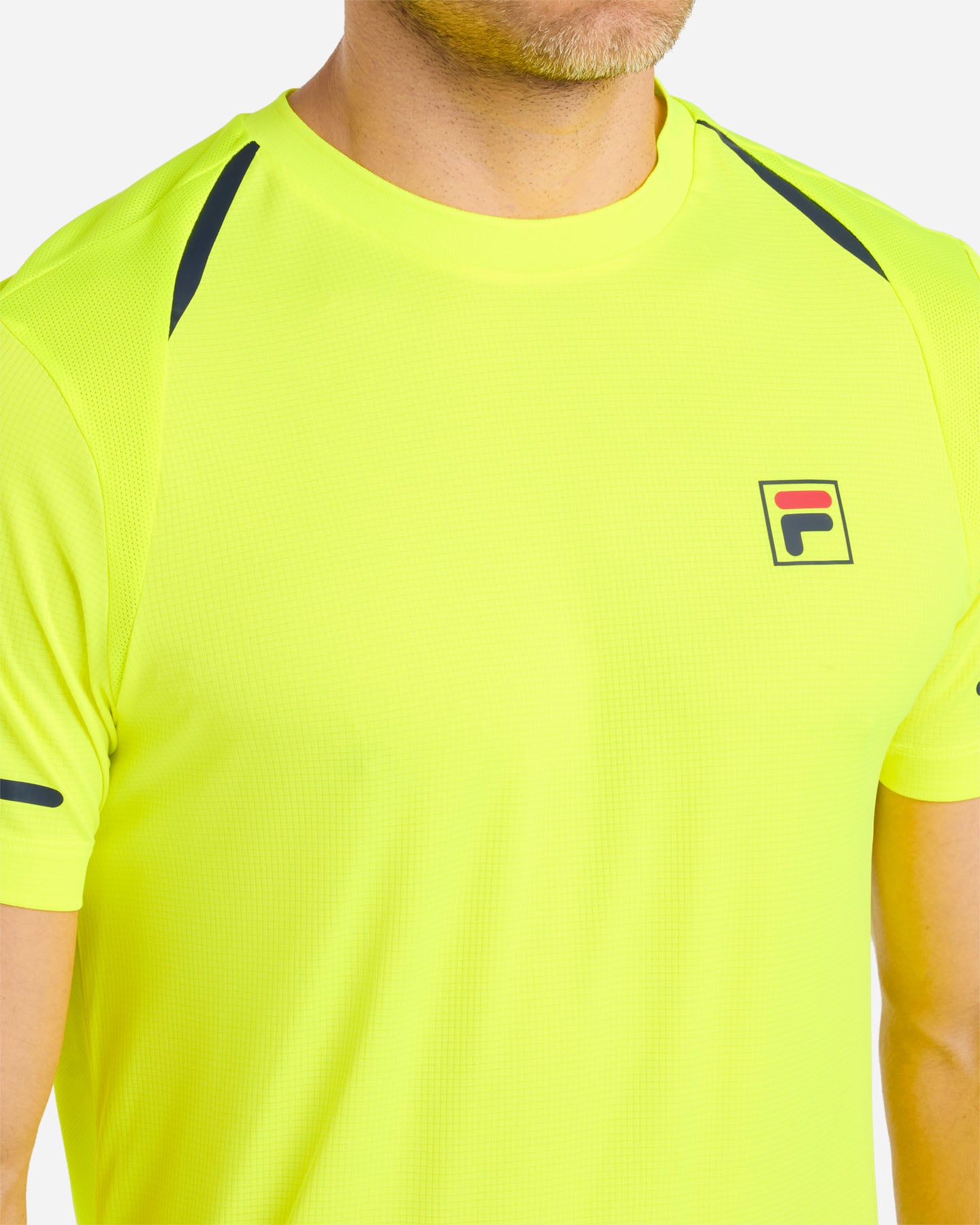 T-shirt tennis FILA COURT LINE M - Giallo - 5 | Cisalfa Sport