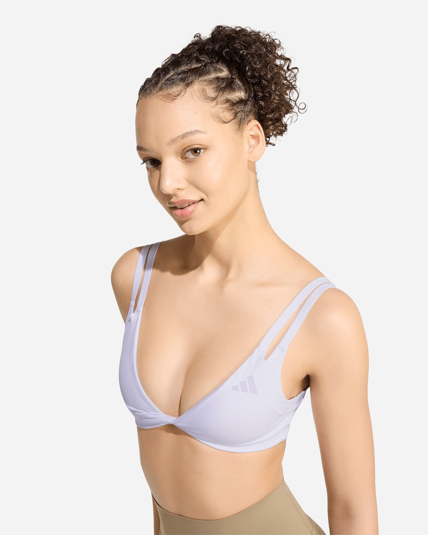 Bra training ADIDAS OPTIME TWIST W - Lilla - 4 | Cisalfa Sport