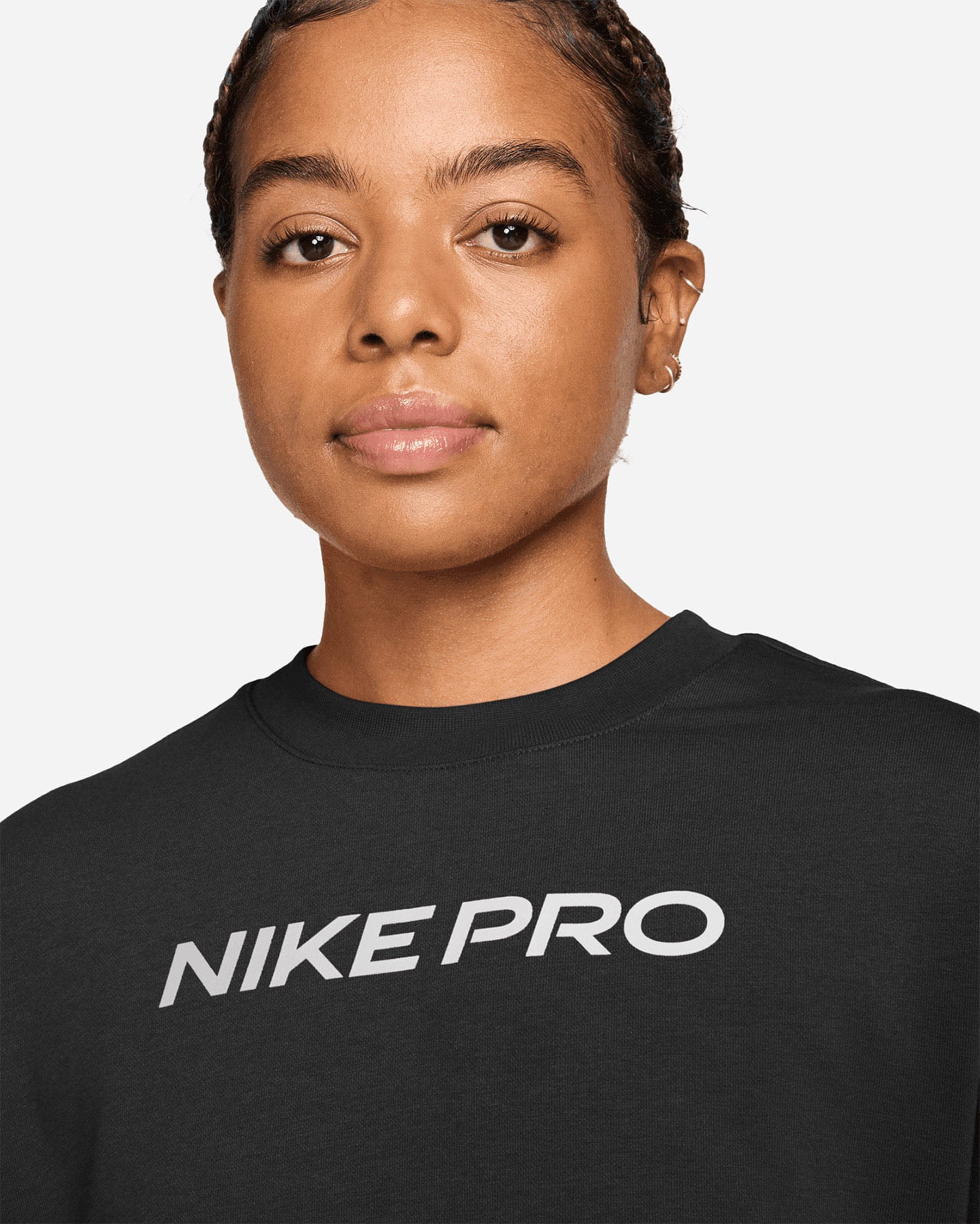 Felpa training NIKE PRO FLC W - Nero - 2 | Cisalfa Sport