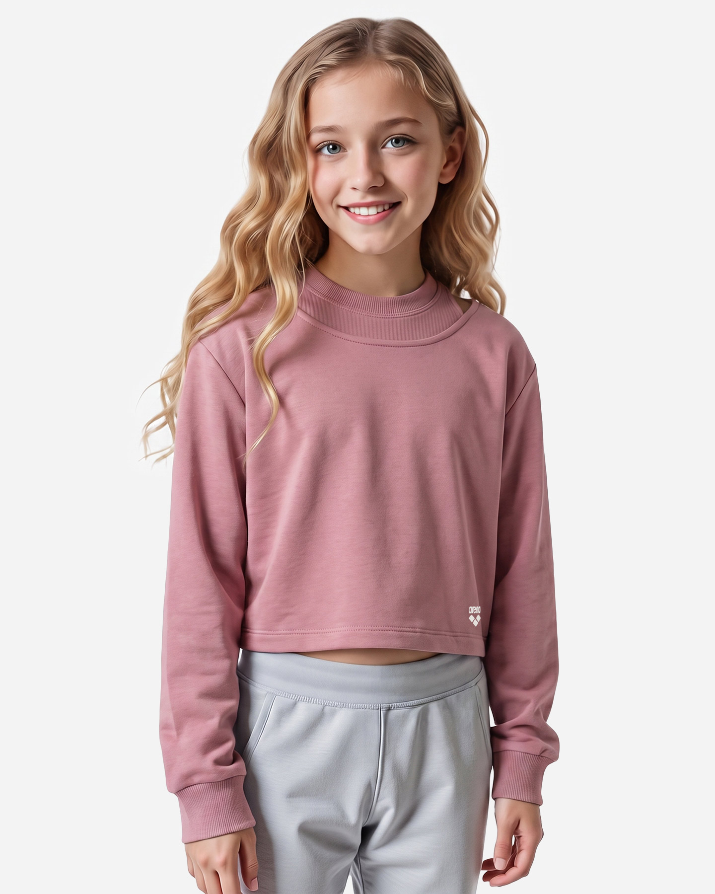 Felpa ARENA ATHLETIC ESSENTIAL JR - Rosa - 2 | Cisalfa Sport