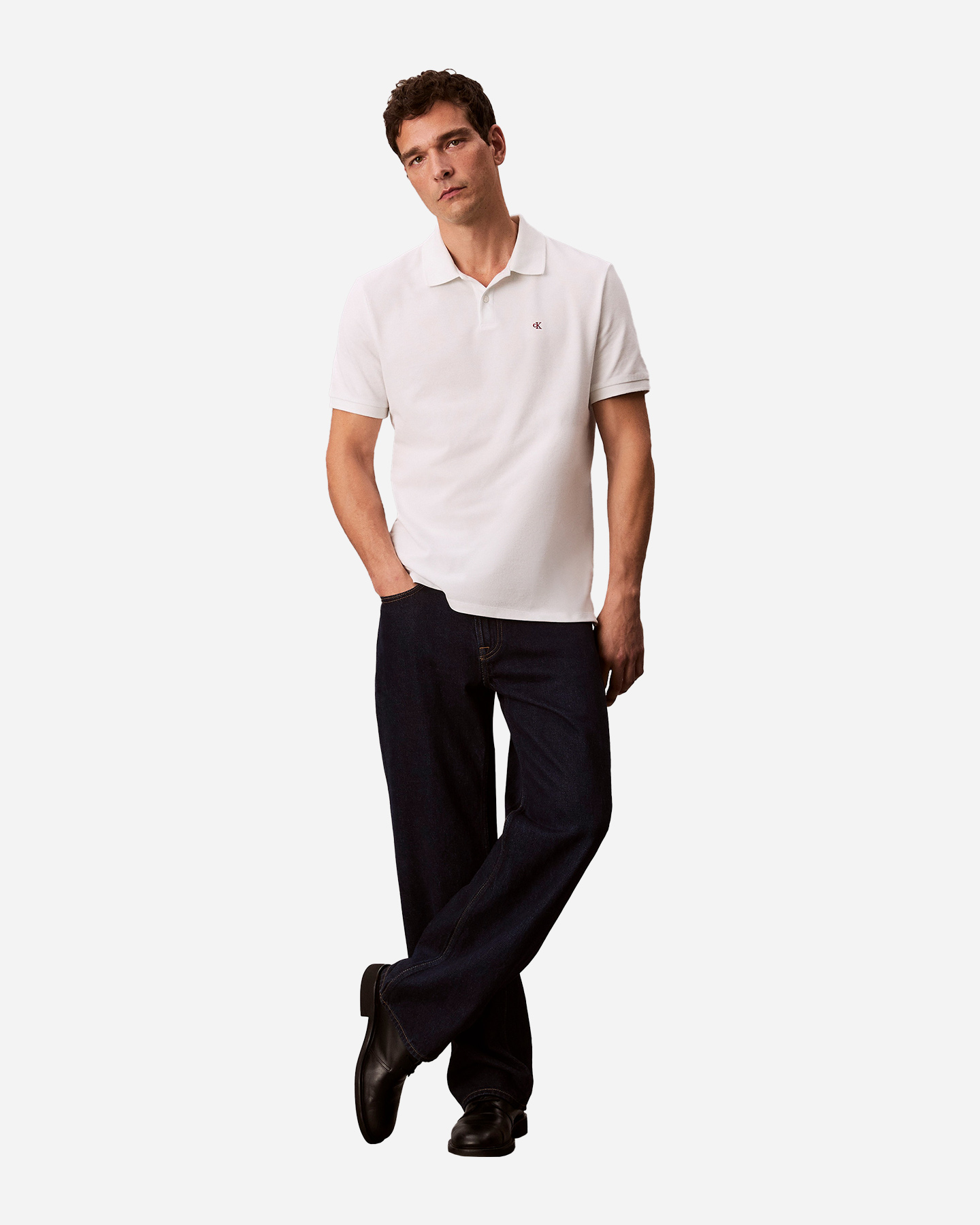 Polo CALVIN KLEIN JEANS SMALL LOGO M - Bianco - 5 | Cisalfa Sport