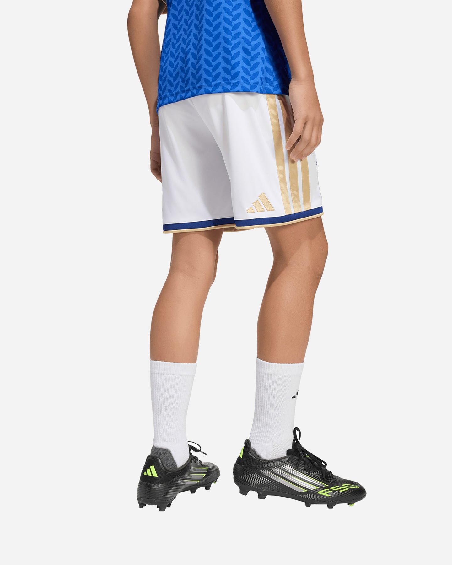 Pantaloncini calcio ufficiali ADIDAS ITALIA FIGC HOME JR - Bianco - 2 | Cisalfa Sport