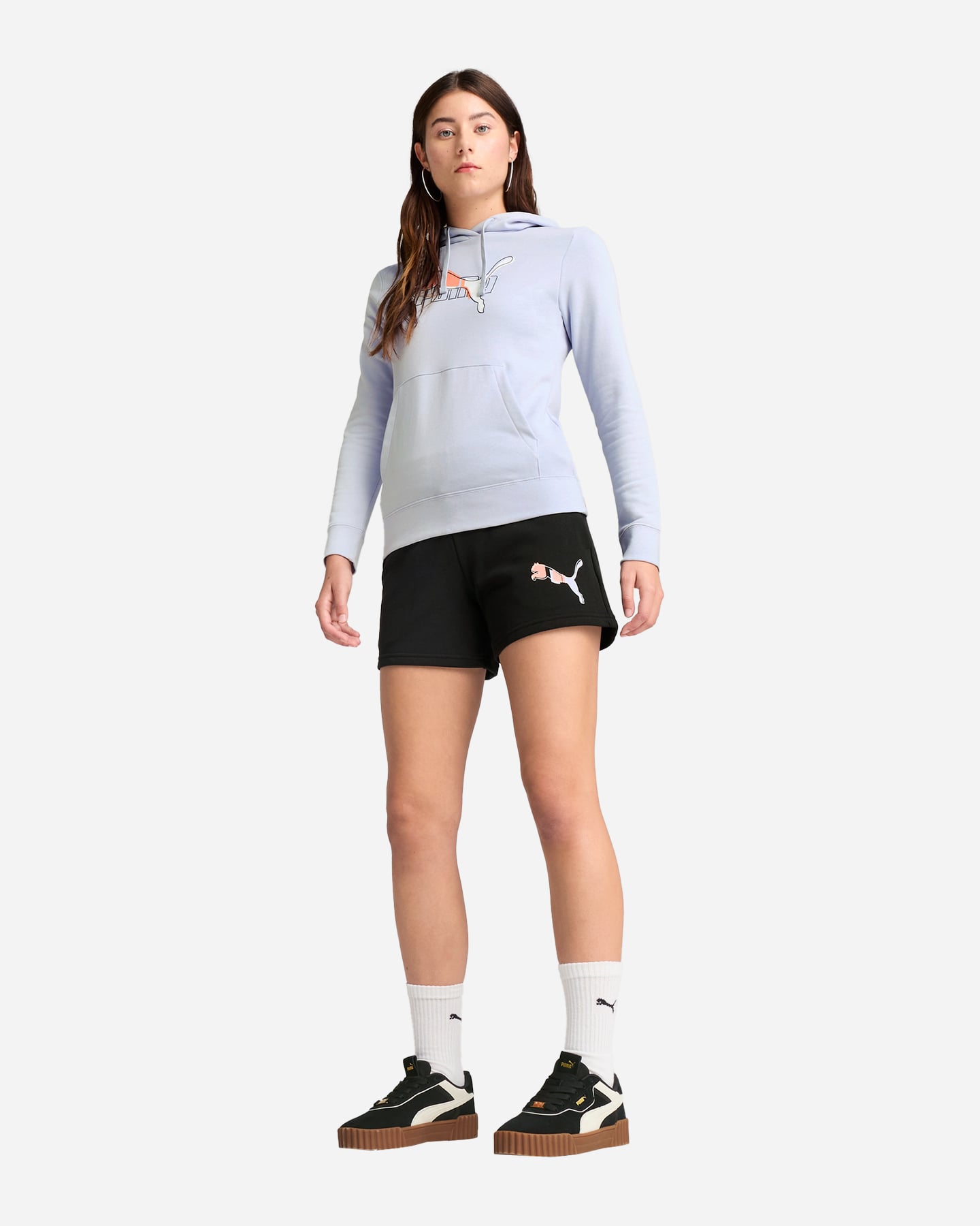 Pantaloncini PUMA LOGOLAB W - Nero - 4 | Cisalfa Sport