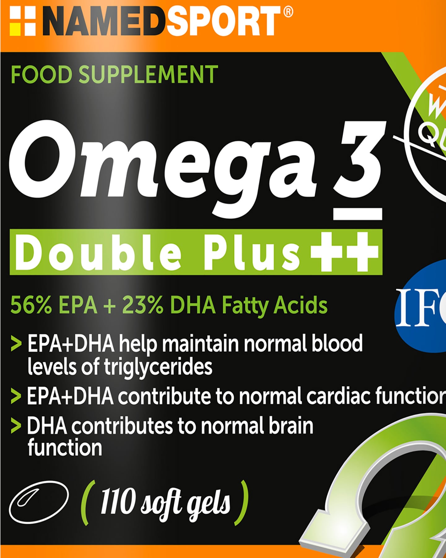 Proteine polvere NAMED SPORT OMEGA 3 DOUBLE PLUS +110 SOFTGEL  - Color mix - 1 | Cisalfa Sport