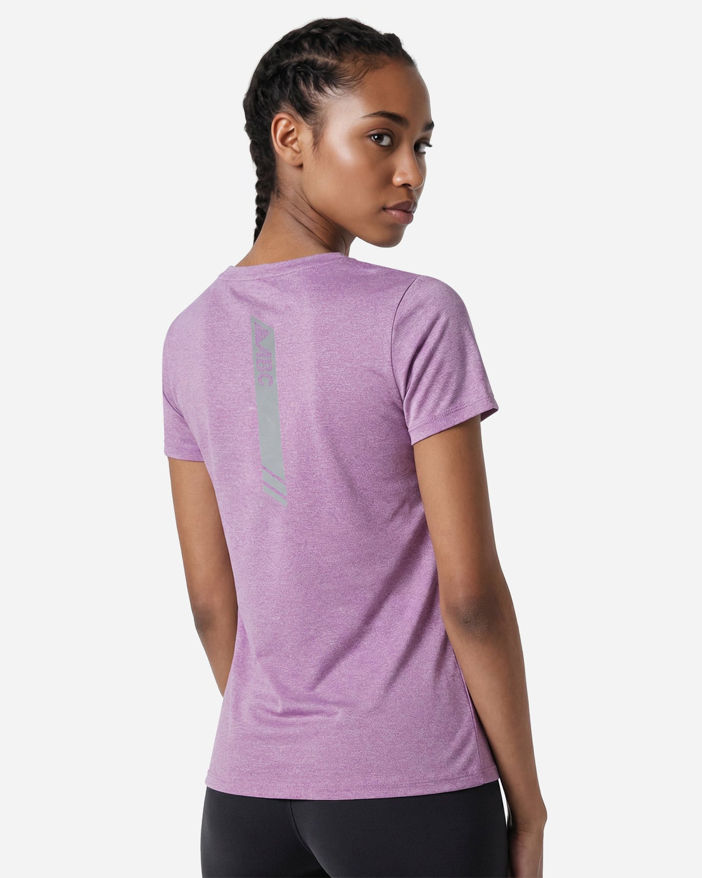 T-shirt running ABC ESSENTIAL W - Viola - 3 | Cisalfa Sport