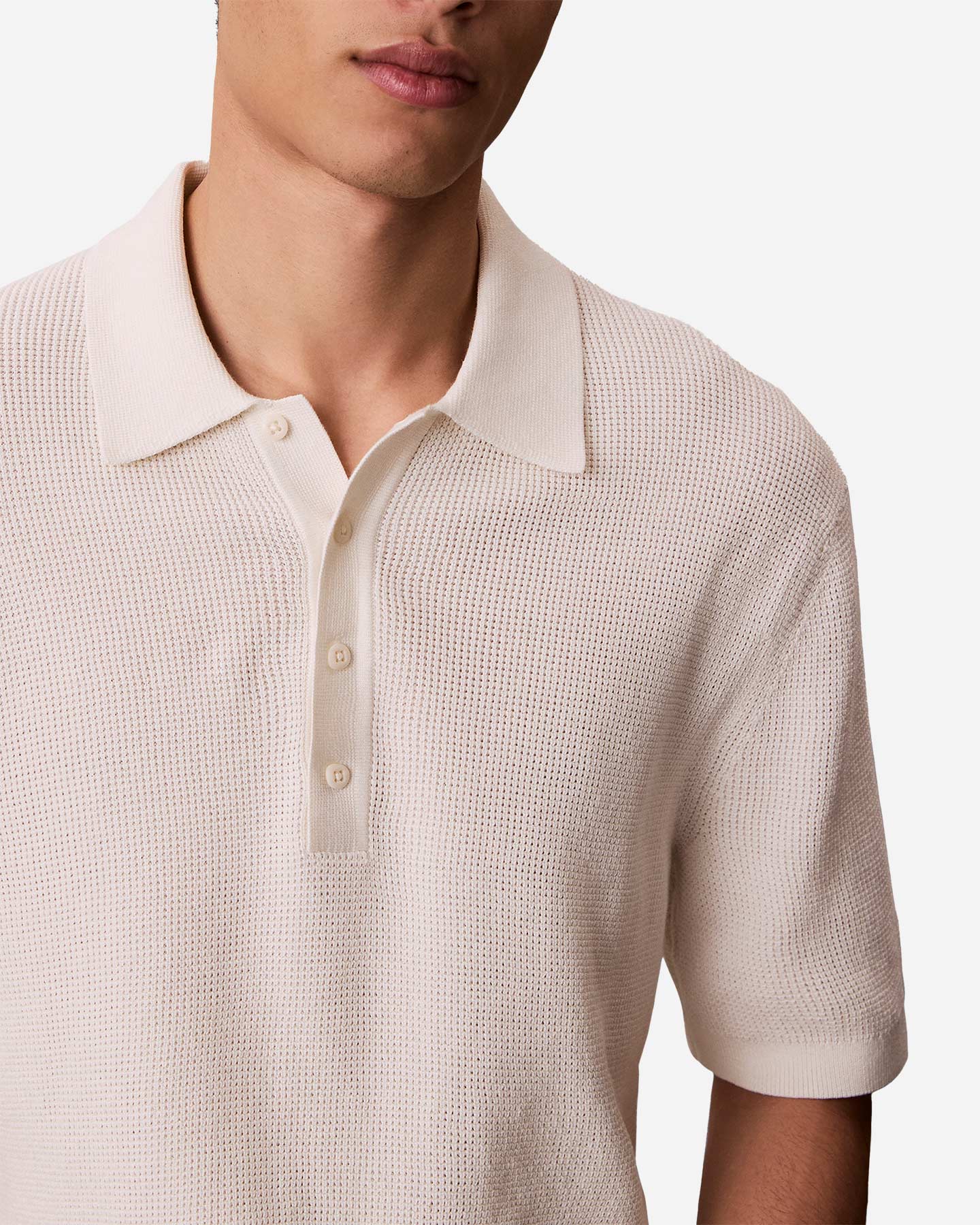 Polo CALVIN KLEIN JEANS WAFFLE BADGE M - 5 | Cisalfa Sport