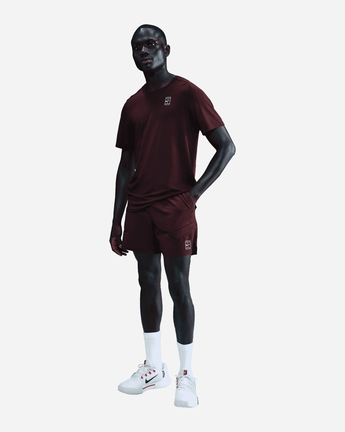 Pantaloncini tennis NIKE ADVANTAGE JANNIK M - Rosso - 4 | Cisalfa Sport