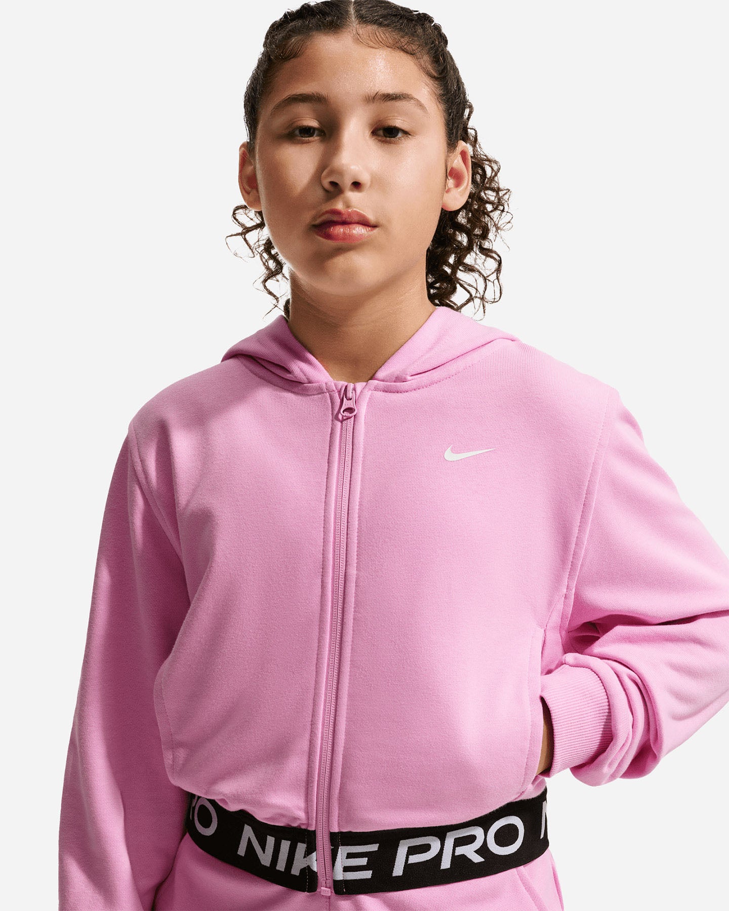 Felpa NIKE TAPE PRO RISE JR - Rosa - 3 | Cisalfa Sport
