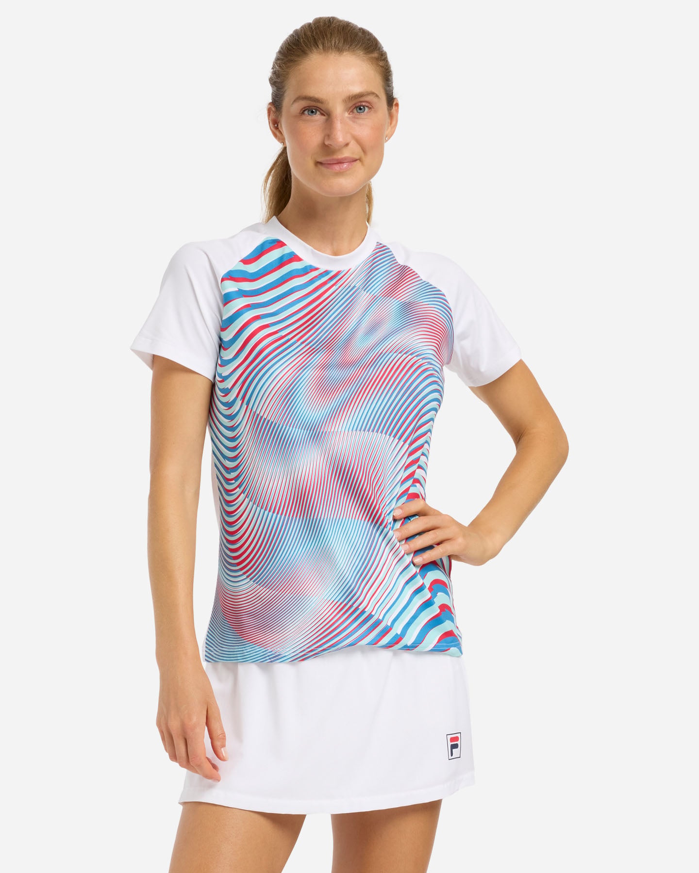 T-shirt tennis FILA PADEL MATCH W - Bianco - 1 | Cisalfa Sport