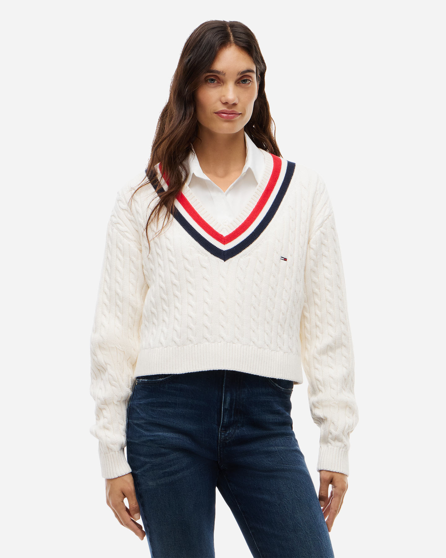 Maglione TOMMY HILFIGER CABLE W - Bianco - 1 | Cisalfa Sport
