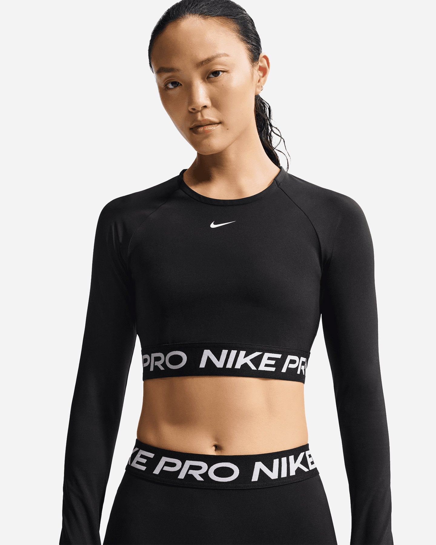 T-shirt training NIKE PRO CROP W - Nero - 3 | Cisalfa Sport