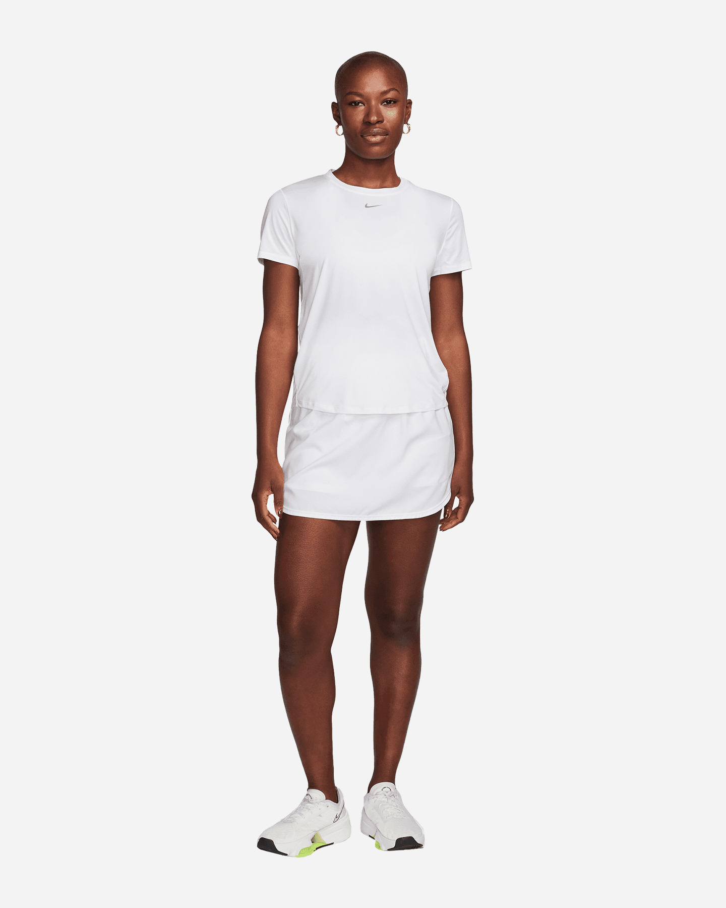 T-shirt training NIKE SMALL LOGO W - Bianco - 5 | Cisalfa Sport