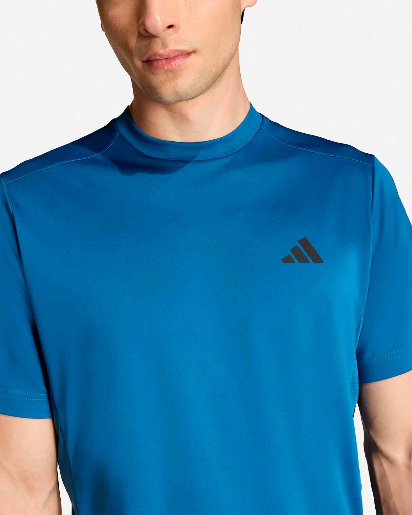 T-shirt training ADIDAS TECH ESSENTIALS 3STRIPES M - Blu - 4 | Cisalfa Sport