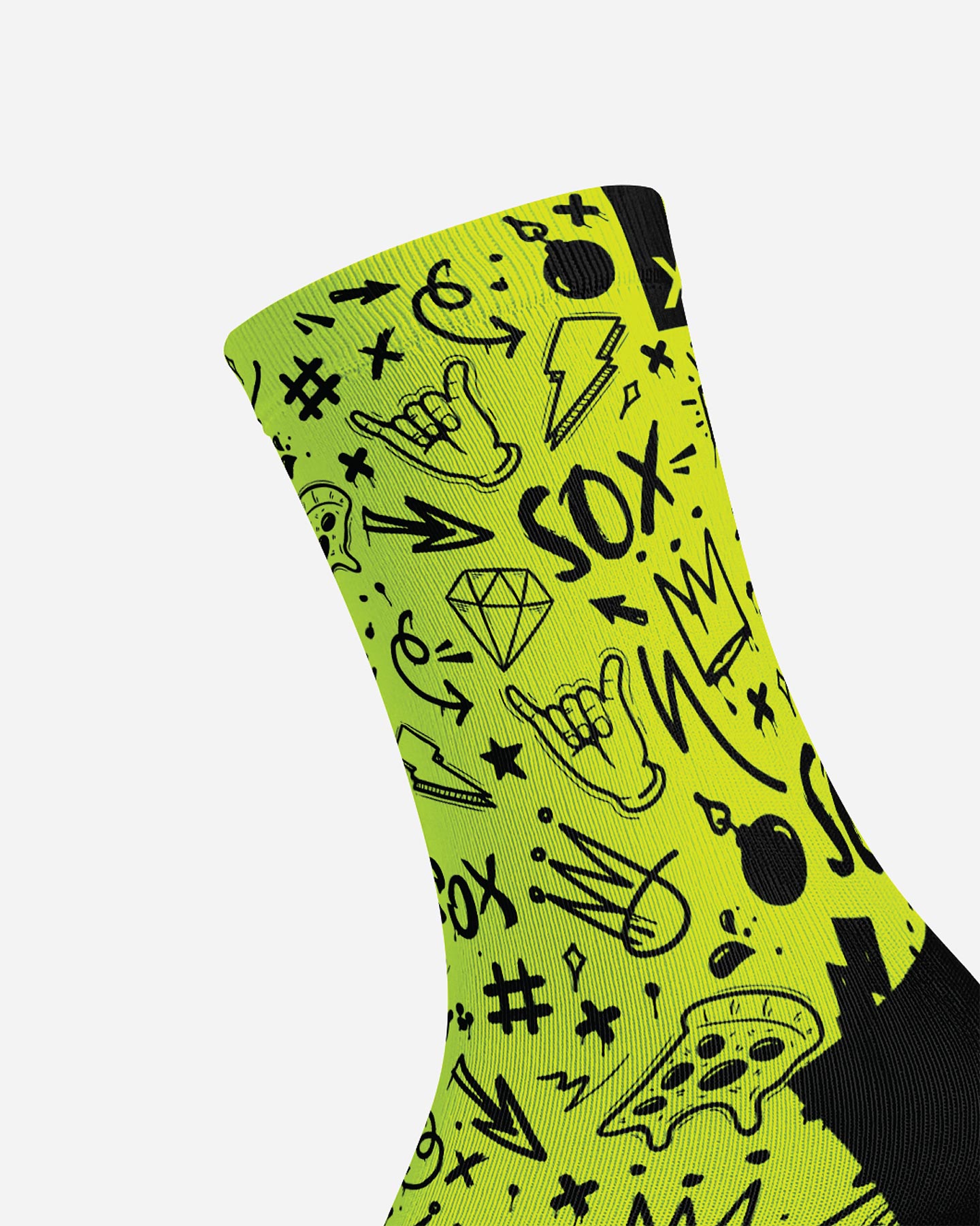 Calze ciclismo SOX FLUO DOODLE  - 1 | Cisalfa Sport