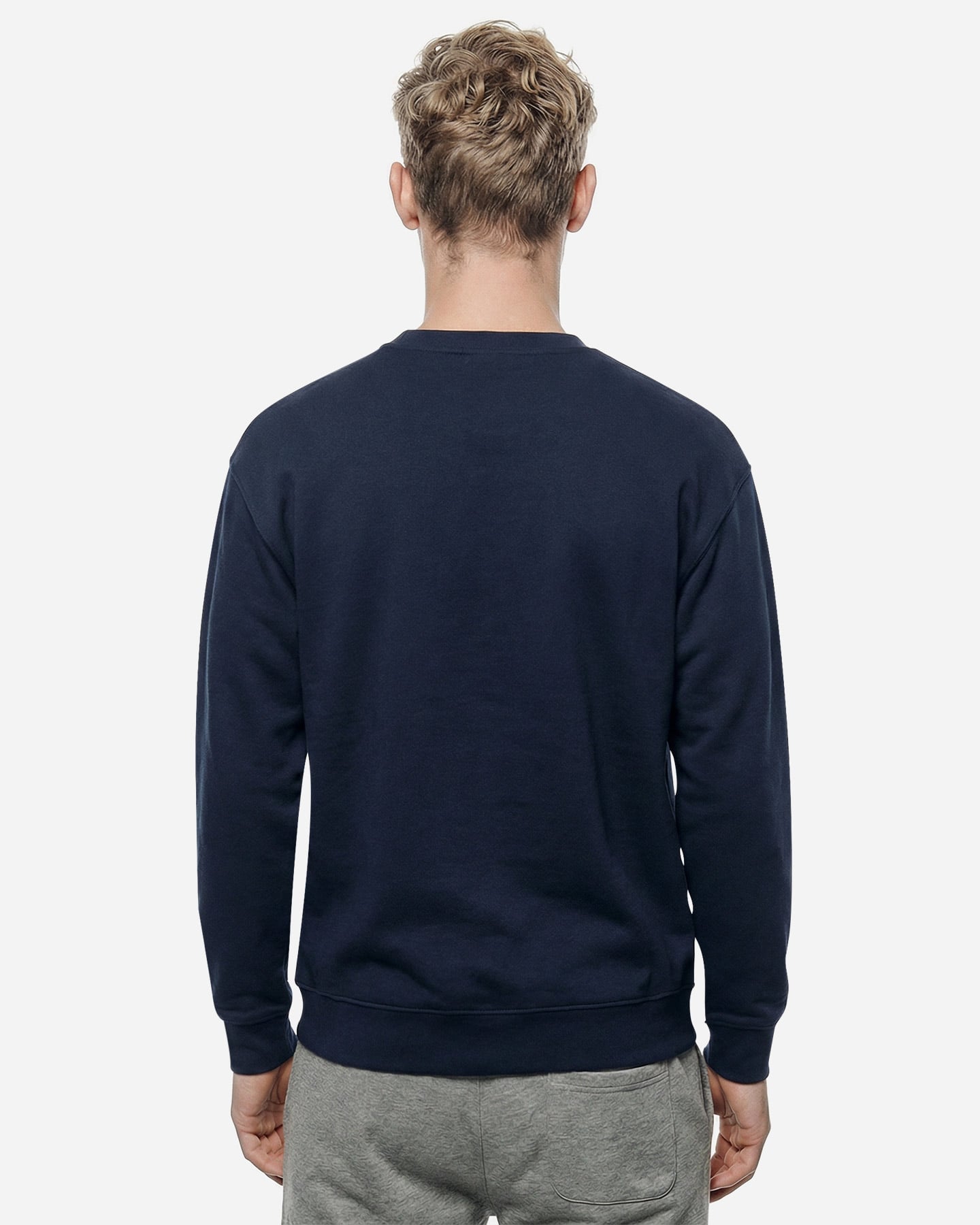 Felpa ABC BASIC ATHLETIC M - Blu Navy - 3 | Cisalfa Sport