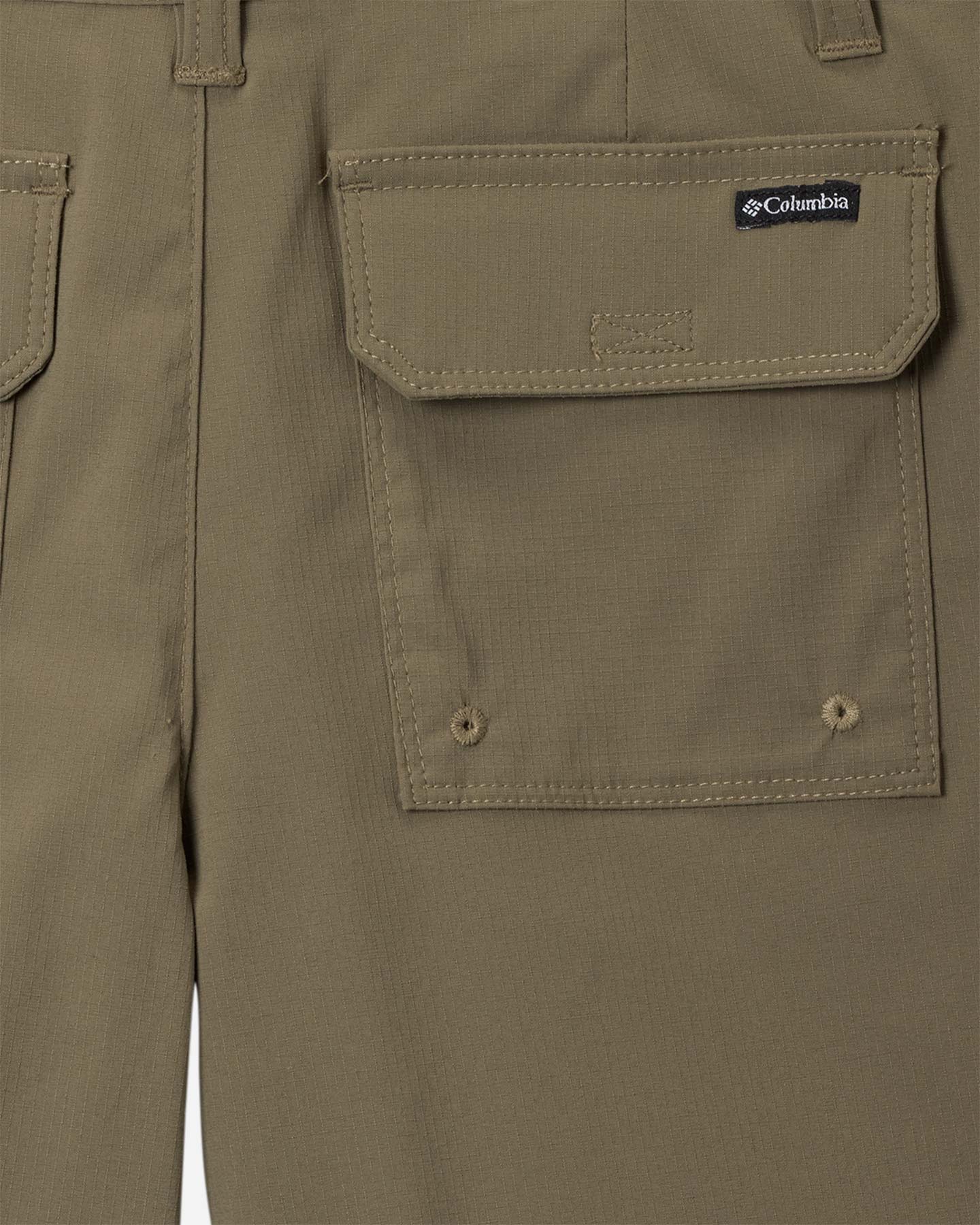 Pantaloncini COLUMBIA TECH TRAIL UTILITY JR - Verde - 2 | Cisalfa Sport