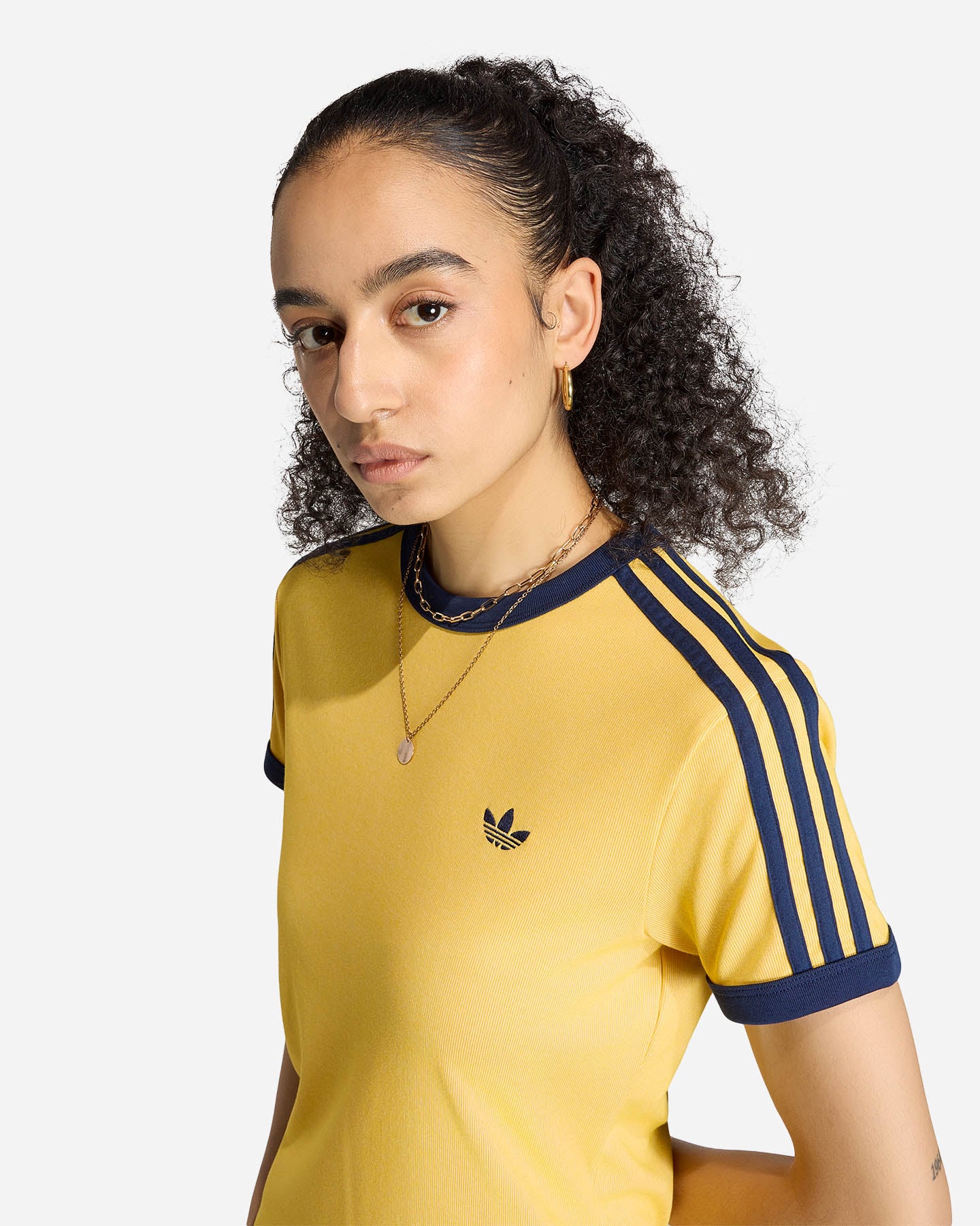 T-shirt ADIDAS 3STRIPES CALI W - Azzurro - 4 | Cisalfa Sport