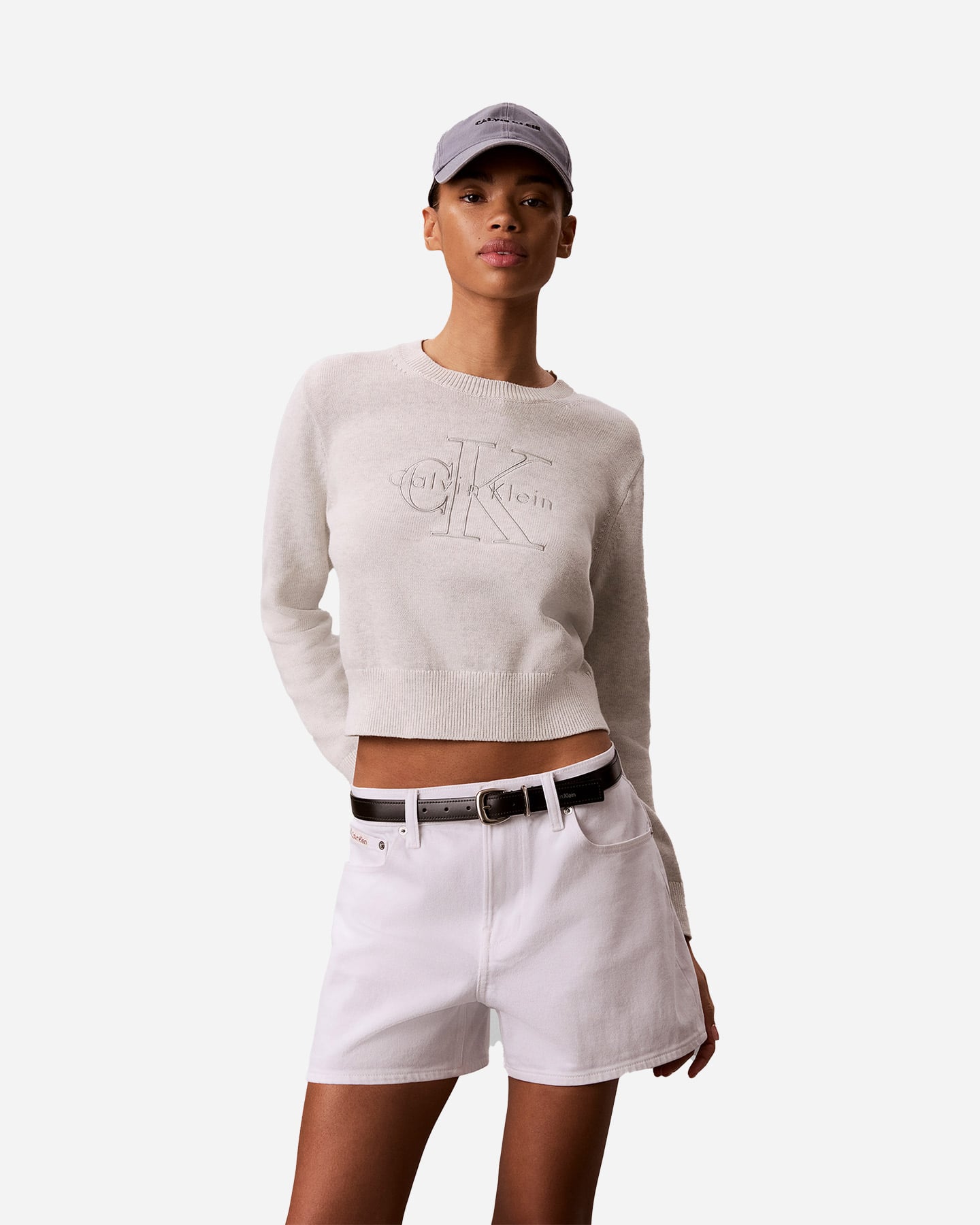 Maglione CALVIN KLEIN JEANS LOGO W - Bianco - 1 | Cisalfa Sport