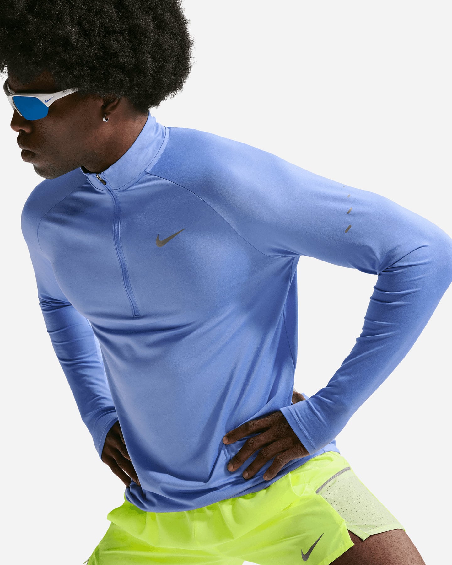 Short running NIKE MILER 5 M - Giallo - 5 | Cisalfa Sport
